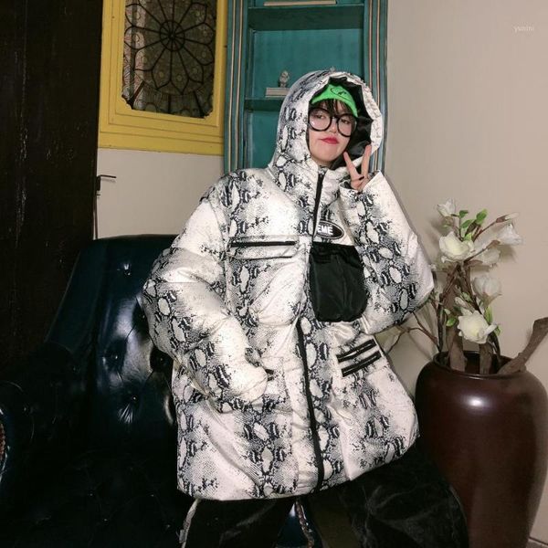 snake pattern street trend winter 2019 cool hooded thickened large cotton clothes multi pocket loose bf coat parkas1, Black
snake pattern street trend winter 2019 cool hooded thickened large cotton clothes multi pocket loose bf coat parkas1, Black
