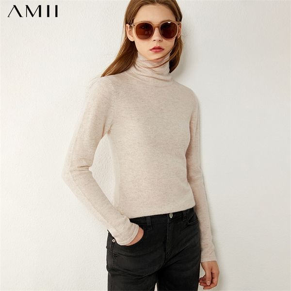 amii minimalism autumn winter fashion women's sweater causal solid cashmere women's turtleneck sweater pullover 1346 201221, White;black
amii minimalism autumn winter fashion women's sweater causal solid cashmere women's turtleneck sweater pullover 1346 201221, White;black