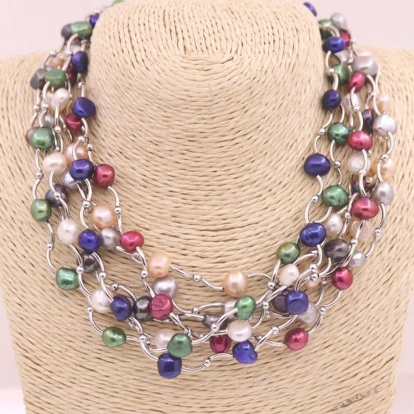 white pink lilac black drop pearl 6mmx8mm stone handmade pendant necklace jewelry 18-20"long choose color, Silver
white pink lilac black drop pearl 6mmx8mm stone handmade pendant necklace jewelry 18-20"long choose color, Silver