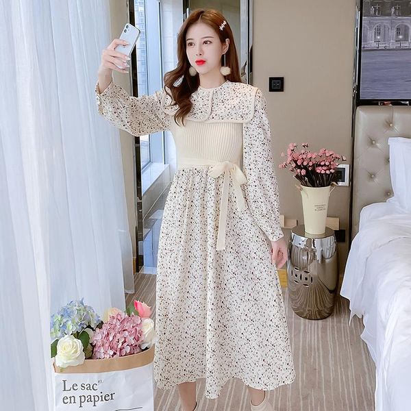 coigarsam vintage patchwork women dress new cute knitting floral print high waist dresses meters apricot 613, Black;gray
coigarsam vintage patchwork women dress new cute knitting floral print high waist dresses meters apricot 613, Black;gray