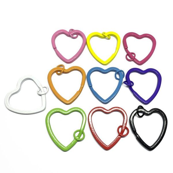 10pc/lot heart shape colorful diy metal key holder split rings keyring keychain accessories keychain making acc jlldtz
10pc/lot heart shape colorful diy metal key holder split rings keyring keychain accessories keychain making acc jlldtz