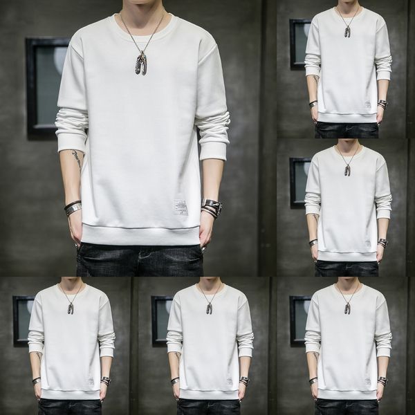 men's spring and autumn new style korean youth long sleeve t men's leisure sports solid color multicolor bottom pullover pullover, Black
men's spring and autumn new style korean youth long sleeve t men's leisure sports solid color multicolor bottom pullover pullover, Black