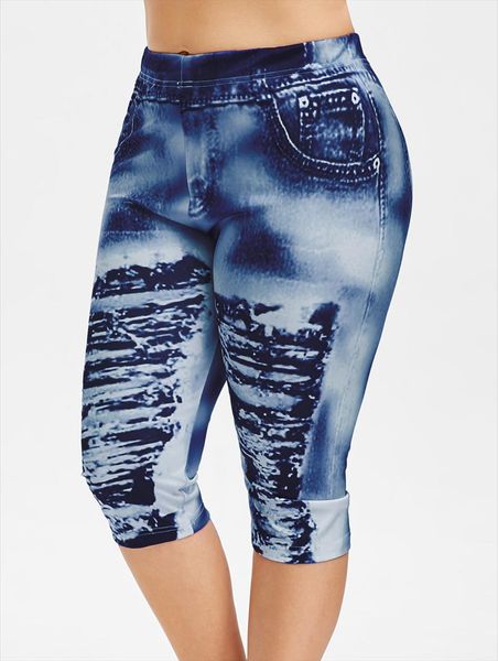 plus size 3d ripped jean print leggings elastic high wasit capri skinny summer women leggings 2020 streetwear 5xl, Black
plus size 3d ripped jean print leggings elastic high wasit capri skinny summer women leggings 2020 streetwear 5xl, Black