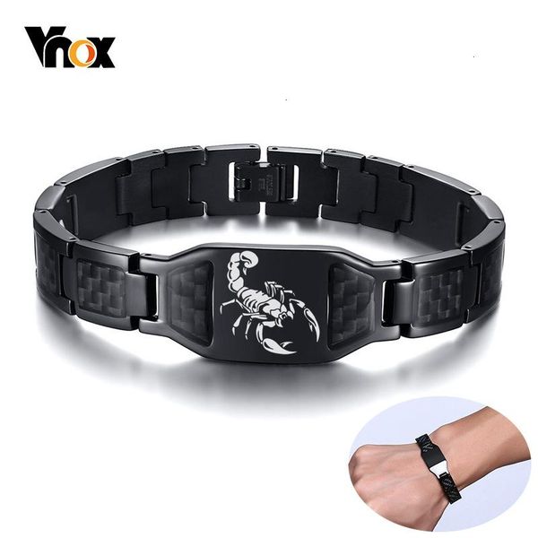 vnox personalize mens stylish scorpion cross shield images chain bracelets with unique carbon fiber custom jewelry gifts for him, Black
vnox personalize mens stylish scorpion cross shield images chain bracelets with unique carbon fiber custom jewelry gifts for him, Black