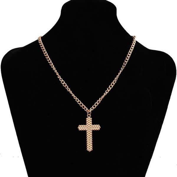 chains simple style long statement alloy cross clavicle chain jewelry gold color pendants necklaces for women men lover gifts, Silver
chains simple style long statement alloy cross clavicle chain jewelry gold color pendants necklaces for women men lover gifts, Silver