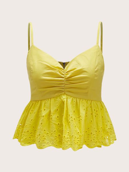 e-baihui 2021 explosive ladies loose lace small camisole, european and american new cute solid color small shirt 300021, White
e-baihui 2021 explosive ladies loose lace small camisole, european and american new cute solid color small shirt 300021, White