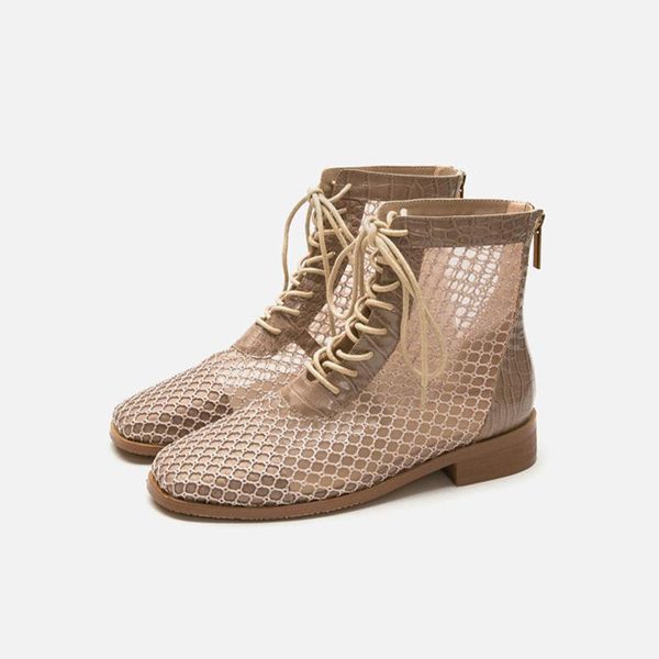 boots breathable mesh cross lace-up women spring and autumn all-match shoes women's short thick-soled high-heeled flat1, Black
boots breathable mesh cross lace-up women spring and autumn all-match shoes women's short thick-soled high-heeled flat1, Black
