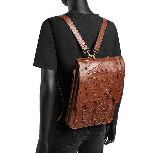 designer women's steampunk backpack pu leather backpacks for women gothic shoulder bags motorcycle waist durable trend pack to5
designer women's steampunk backpack pu leather backpacks for women gothic shoulder bags motorcycle waist durable trend pack to5