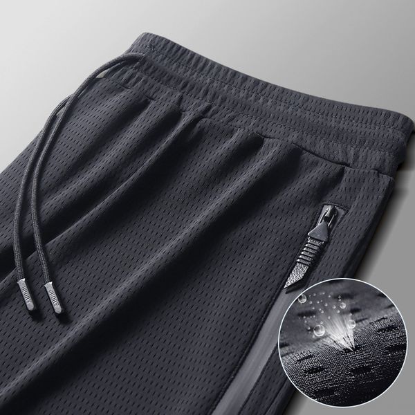 men's ice silk mesh summer loose and quick casual pantssports pants sports pantsdrying casual pants thin air conditioning nine point ve, Blue
men's ice silk mesh summer loose and quick casual pantssports pants sports pantsdrying casual pants thin air conditioning nine point ve, Blue