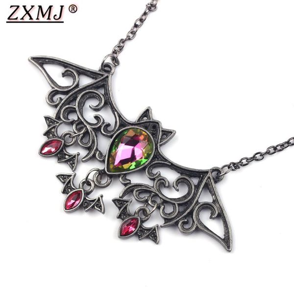 zxmj bat necklace pendant vintage metal rhinestone vampire necklaces fashion animal bat women man jewelry halloween gift, Silver
zxmj bat necklace pendant vintage metal rhinestone vampire necklaces fashion animal bat women man jewelry halloween gift, Silver