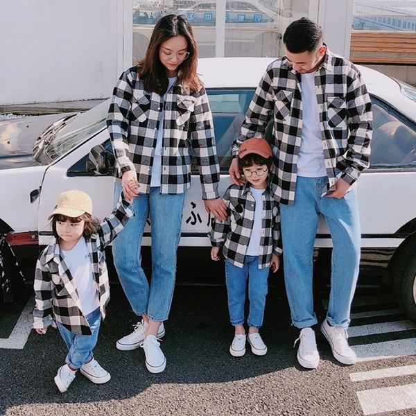 family matching clothes spring autumn mother father kid black &red causal casual plaid family clothes couples matching clothing y200713, Blue
family matching clothes spring autumn mother father kid black &red causal casual plaid family clothes couples matching clothing y200713, Blue
