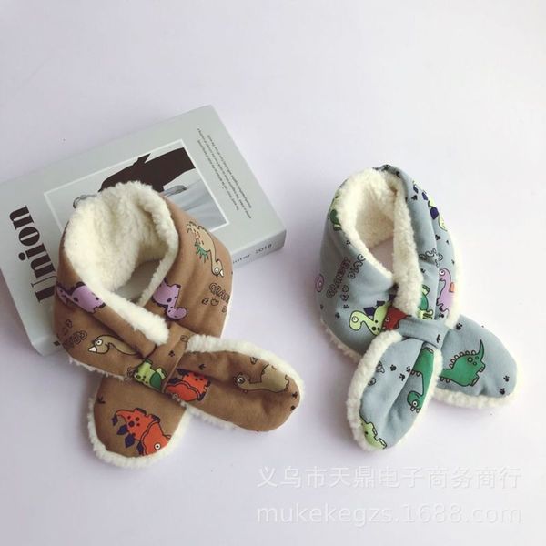 cashmere winter autumn warm splicing and children's cross scarf cute cartoon dinosaur baby mouth plush collar, Red;brown
cashmere winter autumn warm splicing and children's cross scarf cute cartoon dinosaur baby mouth plush collar, Red;brown