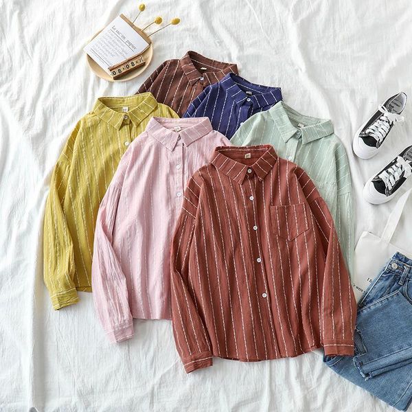 fashion ladies striped and blouses preppy style sweet casual women blouses long sleeves female turn-down collar shirts1, White
fashion ladies striped and blouses preppy style sweet casual women blouses long sleeves female turn-down collar shirts1, White