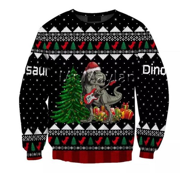 new fashion womens/mens dinosaur christmas funny 3d print crewneck sweatshirt jumper women/men fashion clothing, Black
new fashion womens/mens dinosaur christmas funny 3d print crewneck sweatshirt jumper women/men fashion clothing, Black