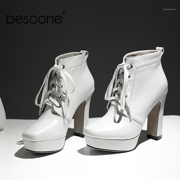 bescone new stylish ankle boots little square toe genuine leather boots 11cm high heel platform women shoes bo6621, Black
bescone new stylish ankle boots little square toe genuine leather boots 11cm high heel platform women shoes bo6621, Black