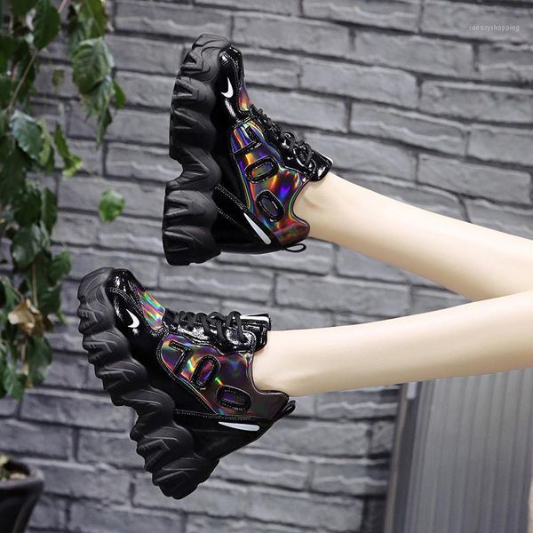women's wedges platform sneakers 2020 spring super high heels vulcanize shoes woman height increasing chunky sneakers1, Black
women's wedges platform sneakers 2020 spring super high heels vulcanize shoes woman height increasing chunky sneakers1, Black