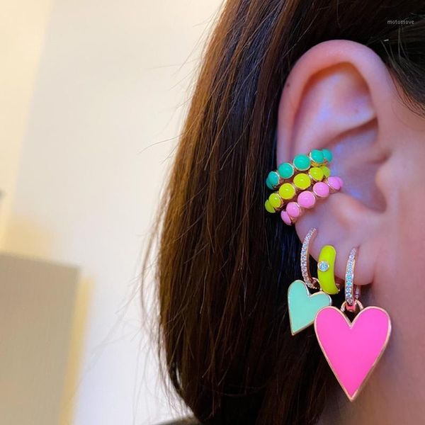 dangle & chandelier green blue red orange pink neon colorful enamel heart charm earring for women summer selling rainbow jewelry1, Silver
dangle & chandelier green blue red orange pink neon colorful enamel heart charm earring for women summer selling rainbow jewelry1, Silver