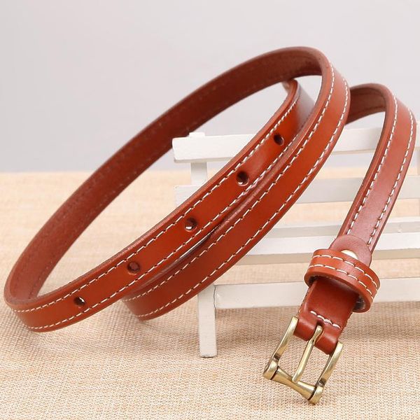 2021 women's fashion girls belts brand 100% genuine leather waistband metal pin buckles vintage straps for skirt ing, Black;brown
2021 women's fashion girls belts brand 100% genuine leather waistband metal pin buckles vintage straps for skirt ing, Black;brown