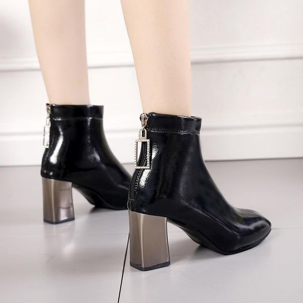 boots zipper crystal fashion sewing mid calf for women square toe autumn high heel winter ladies shoes pu1, Black
boots zipper crystal fashion sewing mid calf for women square toe autumn high heel winter ladies shoes pu1, Black