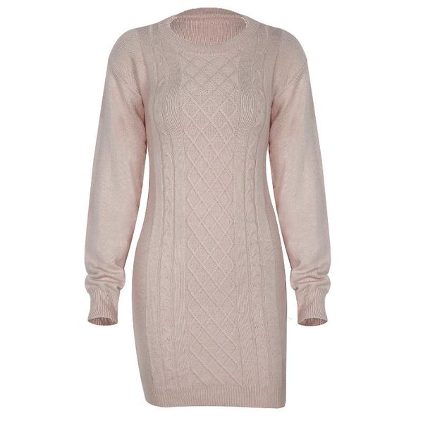 casual dresses fanco fashion o-neck long sleeve twist knitted sweater mini dress women solid color hollow out sheath autumn and winter, Black;gray
casual dresses fanco fashion o-neck long sleeve twist knitted sweater mini dress women solid color hollow out sheath autumn and winter, Black;gray