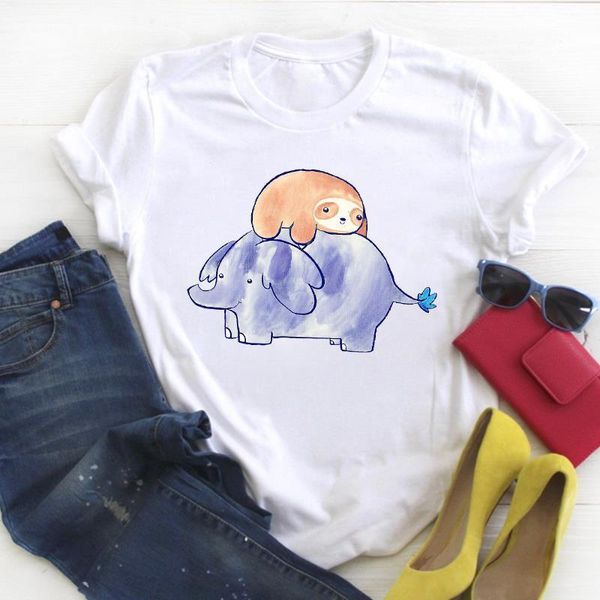women sloth animal print cartoon clothing print ladies summer t tee female shirt clothes tshirt womens graphic t-shirt, White
women sloth animal print cartoon clothing print ladies summer t tee female shirt clothes tshirt womens graphic t-shirt, White