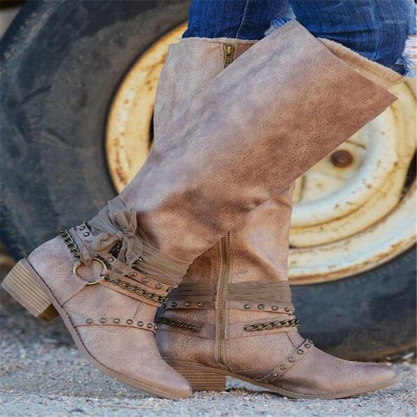 knee high boots women winter vintage pu leather ladies shoes botas mujer low heels riding boots plus size chaussures femme1, Black
knee high boots women winter vintage pu leather ladies shoes botas mujer low heels riding boots plus size chaussures femme1, Black