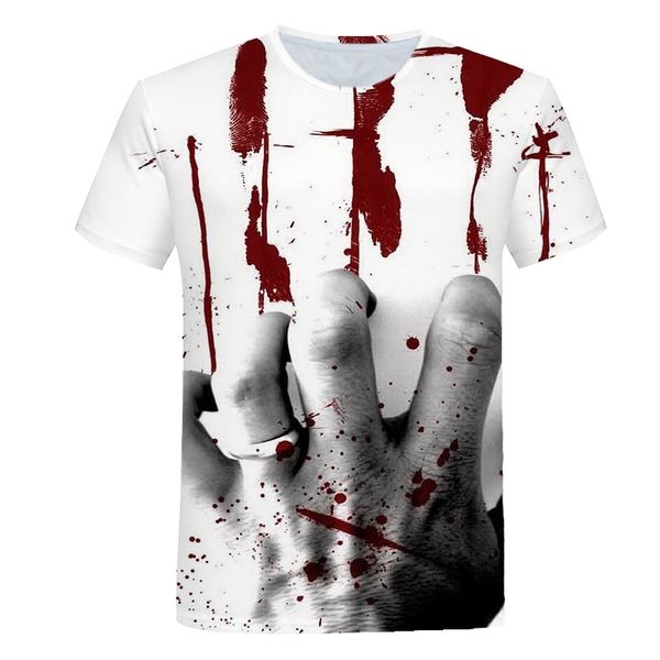 terror hand film 3d print shirts hentai plus size oversized men clothing