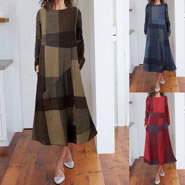 casual dresses oversized women's kaftan plaid dress 5xl celmia autumn long sleeve checked vintage shirt vestidos loose pleated, Black;gray
casual dresses oversized women's kaftan plaid dress 5xl celmia autumn long sleeve checked vintage shirt vestidos loose pleated, Black;gray