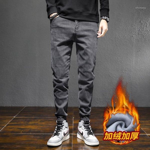 black jeans men's cultivate morality qiu dong han edition fashion models with velvet beam foot trousers pants in winter1, Blue
black jeans men's cultivate morality qiu dong han edition fashion models with velvet beam foot trousers pants in winter1, Blue
