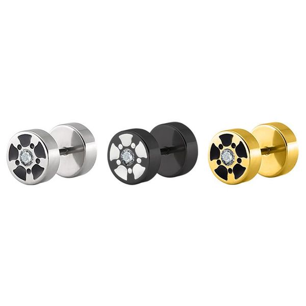 stud 2021 cool punk barbell round cake with zircon stainless steel titanium star dripping oil earrings puncture jewelry, Golden;silver
stud 2021 cool punk barbell round cake with zircon stainless steel titanium star dripping oil earrings puncture jewelry, Golden;silver