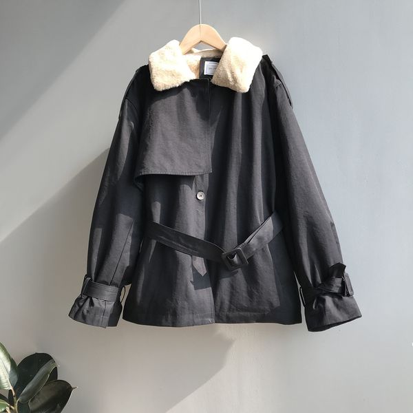 2021 new spring jacket slim lace-up waist rabbit fur inner women khaki coat jackets outwear 3yxf, Black;brown
2021 new spring jacket slim lace-up waist rabbit fur inner women khaki coat jackets outwear 3yxf, Black;brown