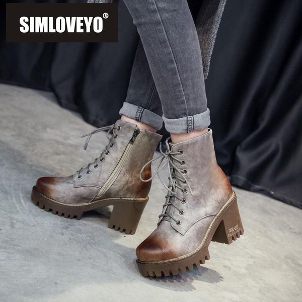 boots simloveyo women autumn motorcycle ankle platform ladies vintage pu leather shoes cross tied zipper boot bottes, Black
boots simloveyo women autumn motorcycle ankle platform ladies vintage pu leather shoes cross tied zipper boot bottes, Black