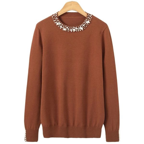 pearl winter knitted sweater women long sleeve loose elegant pullover female soft warm autumn casual jumper y200116, White;black
pearl winter knitted sweater women long sleeve loose elegant pullover female soft warm autumn casual jumper y200116, White;black