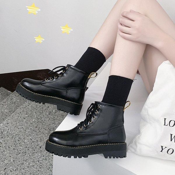 lace up boots women shoes autumn luxury designer round toe booties ladies boots-women flat heel fashion rock ankle rubber, Black
lace up boots women shoes autumn luxury designer round toe booties ladies boots-women flat heel fashion rock ankle rubber, Black