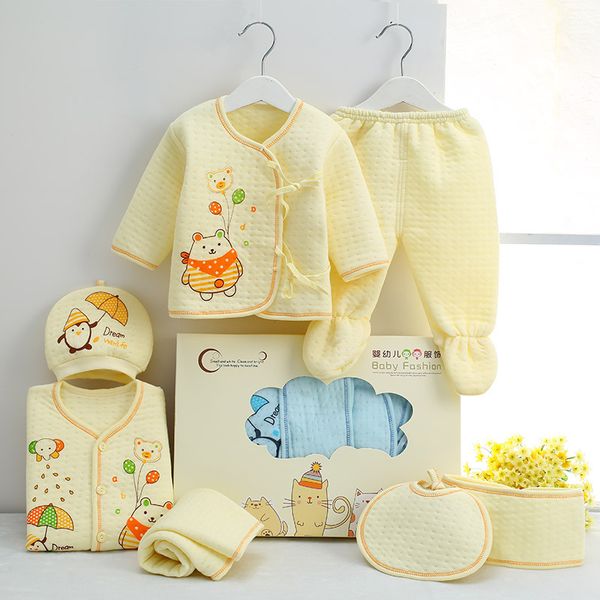 7 pcs/set 0-6m newborn baby clothing set baby boy girl spring clothing 100% cotton cartoon underwear baby's sets,gift box 1021, White
7 pcs/set 0-6m newborn baby clothing set baby boy girl spring clothing 100% cotton cartoon underwear baby's sets,gift box 1021, White