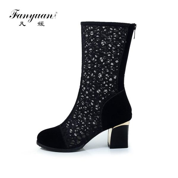 fanyuan women summer boots chunky high heels boots black lace flower roundtoe mid calf long summer gladiator sandals shoes
fanyuan women summer boots chunky high heels boots black lace flower roundtoe mid calf long summer gladiator sandals shoes
