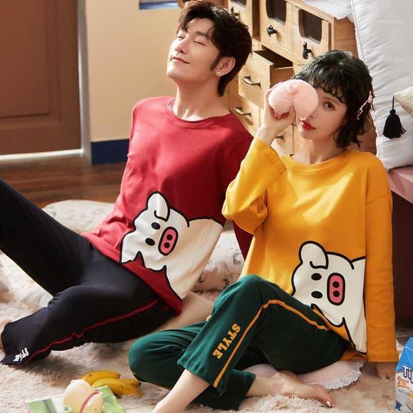 men pyjamas suit autumn cartoon couple pajamas long sleeve pijama for male clothing cotton casual nightie sleepwea xxxl1, Black;brown
men pyjamas suit autumn cartoon couple pajamas long sleeve pijama for male clothing cotton casual nightie sleepwea xxxl1, Black;brown