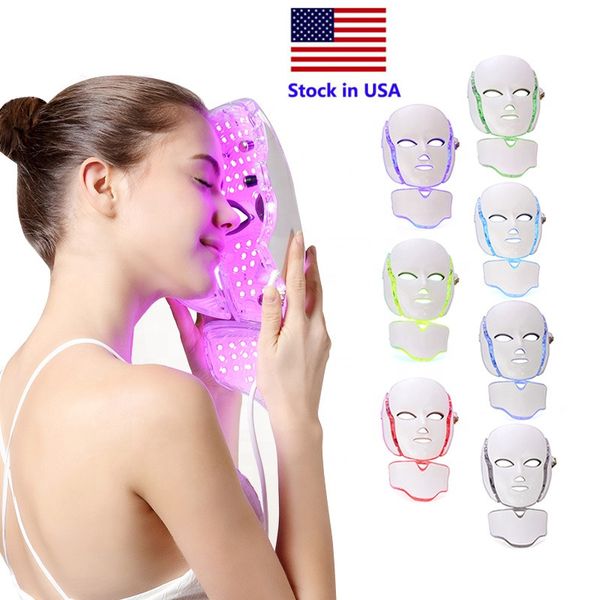 stock in usa 7 color led mask light therapy face beauty machine led facial neck mask microcurrent led skin rejuvenation fedex ing 
stock in usa 7 color led mask light therapy face beauty machine led facial neck mask microcurrent led skin rejuvenation fedex ing