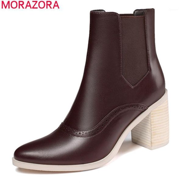 morazora 2020 new women brand boots genuine leather boots pointed toe high heels ankle ladies shoes black1, Black
morazora 2020 new women brand boots genuine leather boots pointed toe high heels ankle ladies shoes black1, Black