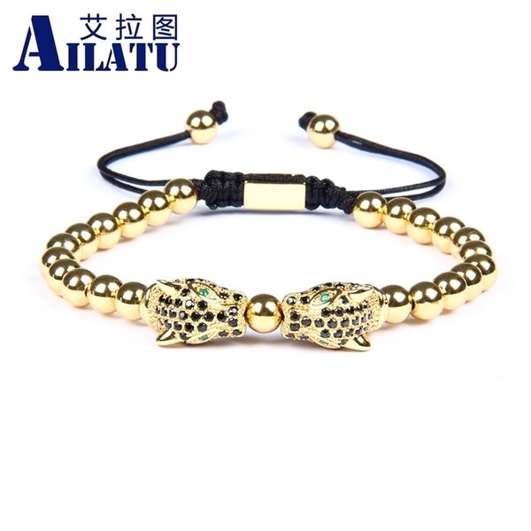 ailatu men panther bracelet micro pave black cz leopard macrame bracelet with 6mm stainless steel beads y200730
ailatu men panther bracelet micro pave black cz leopard macrame bracelet with 6mm stainless steel beads y200730