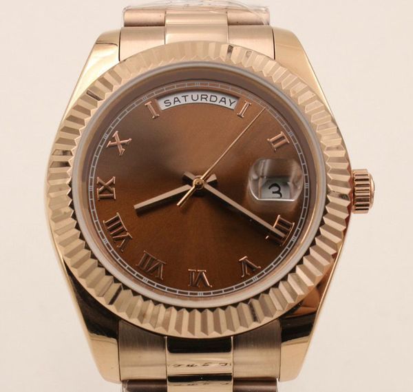 yellow gold daydate 41 self-winding mechanical movement champagne dial 228238 fluted bezel concealed folding crown clasp mens watch, Slivery;brown
yellow gold daydate 41 self-winding mechanical movement champagne dial 228238 fluted bezel concealed folding crown clasp mens watch, Slivery;brown