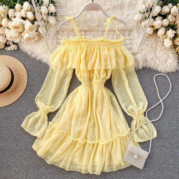 autumn off shoulder dress women 2021 ruffles boho party elastic waist casual beach a line chiffon dresses womanyellow, Black;gray
autumn off shoulder dress women 2021 ruffles boho party elastic waist casual beach a line chiffon dresses womanyellow, Black;gray