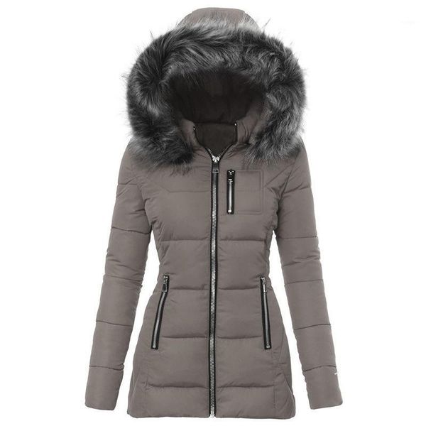 2020 thicken warm winter women parkas hooded fur collar slilm jackets coats outerwear solid plus size winter clothes women new1, Black
2020 thicken warm winter women parkas hooded fur collar slilm jackets coats outerwear solid plus size winter clothes women new1, Black