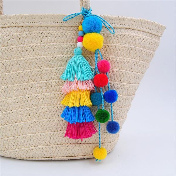 pendant necklaces colorful hairball pompones tassels pompoms long necklace women bag charms bohemian decoration accessory dual use n15802, Silver
pendant necklaces colorful hairball pompones tassels pompoms long necklace women bag charms bohemian decoration accessory dual use n15802, Silver