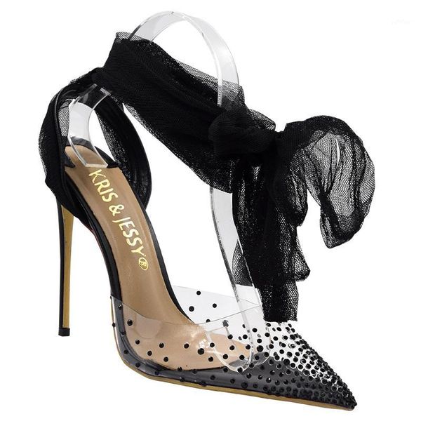 knockout2020 thin plus size 34-45 miragirl high women heels lace strap sandals transparent pvc bling crystal sweet summer shoes1, Black
knockout2020 thin plus size 34-45 miragirl high women heels lace strap sandals transparent pvc bling crystal sweet summer shoes1, Black