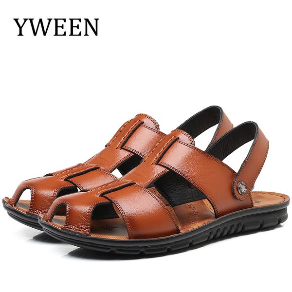 yween men's leather sandals men anti-slip beach shoes man slippers big size 38-47 t200420, Black
yween men's leather sandals men anti-slip beach shoes man slippers big size 38-47 t200420, Black