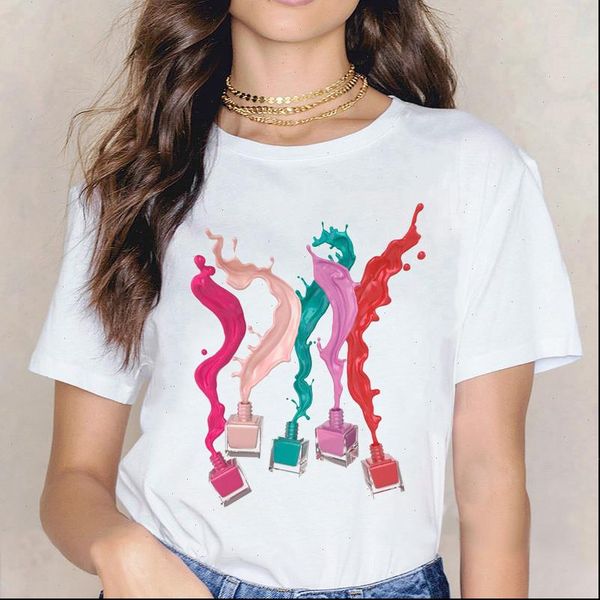 vintage nail polish print t shirt women 90s aesthetic clothes graphic tshirt femme harajuku white t shirt female tshirt
vintage nail polish print t shirt women 90s aesthetic clothes graphic tshirt femme harajuku white t shirt female tshirt