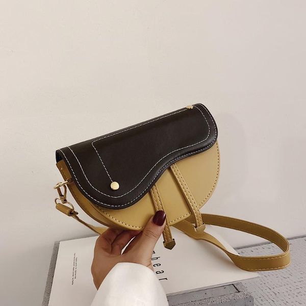 female solid saddle crossbody bags for women 2020 quality pu leather handbags popular small lady sling shoulder messenger bag
female solid saddle crossbody bags for women 2020 quality pu leather handbags popular small lady sling shoulder messenger bag