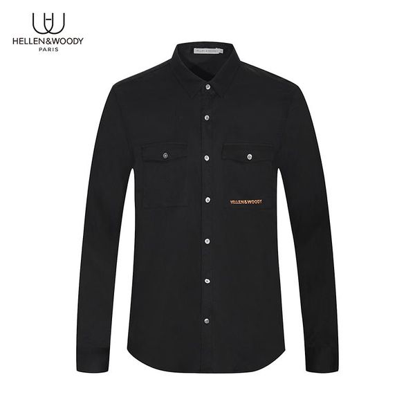 men's casual shirts hellen&woody luxury 100% cotton mens fashion clothing regular fit black, White;black
men's casual shirts hellen&woody luxury 100% cotton mens fashion clothing regular fit black, White;black