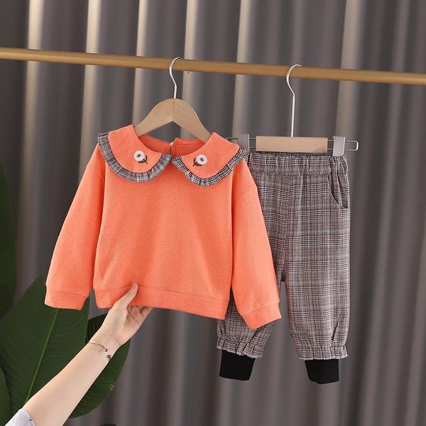 girls clothes 2020 autumn spring new girls sets lapel long sleeve + pants suits 1 2 3 4 5 years old kids clothes, White
girls clothes 2020 autumn spring new girls sets lapel long sleeve + pants suits 1 2 3 4 5 years old kids clothes, White